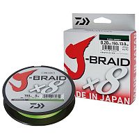 Плетеная леска Daiwa J-Braid x8 Chartreuse