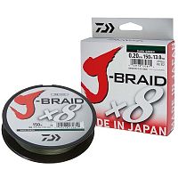 Плетеная леска Daiwa J-Braid x8 Dark Green