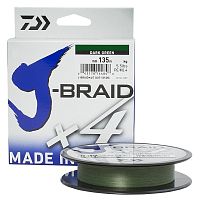 Плетеная леска Daiwa J-Braid x4 Dark Green